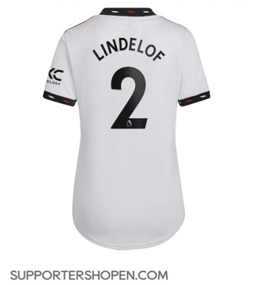 Manchester United Victor Lindelof #2 Borta Matchtröja Dam 2022-23 Kortärmad